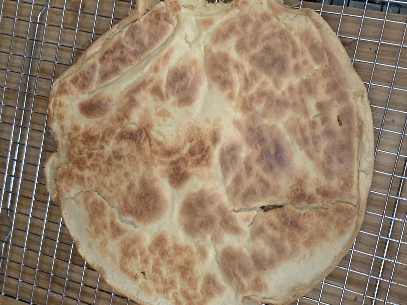 Socca Bread (chickpea flour, gluten-free flatbread)