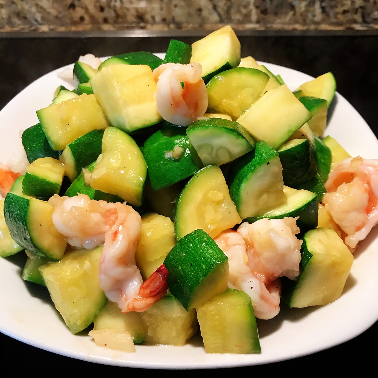 Zucchini grilled Shrimps